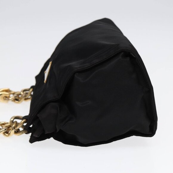 PRADA Hand Bag Nylon Black Auth - Picture 4 of 16